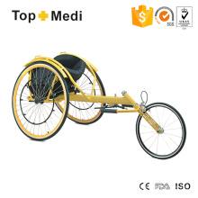 Topmedi Yellow Racing Sports Speed ​​King Rollstuhl